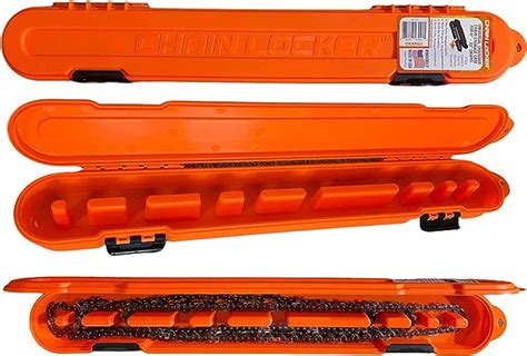 metal chainsaw box|chainsaw chain storage box.